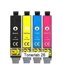 4 cartucce compatibili con Epson 26 XL|Epson XP 510/600/ 610/700/800