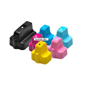 6 cartucce compatibili con Hp 363|Hp Photosmart 3110 C 5180/6180/6280/8180 D 7250/7280/7360/7460