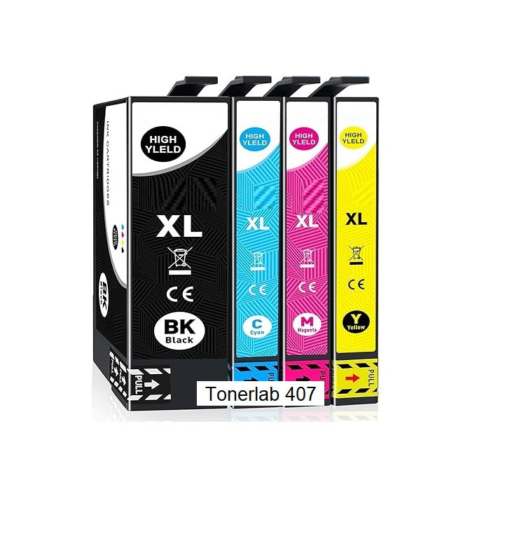 4 cartucce compatibili con Epson 407 XL|Epson WorkForce Pro WF 4745