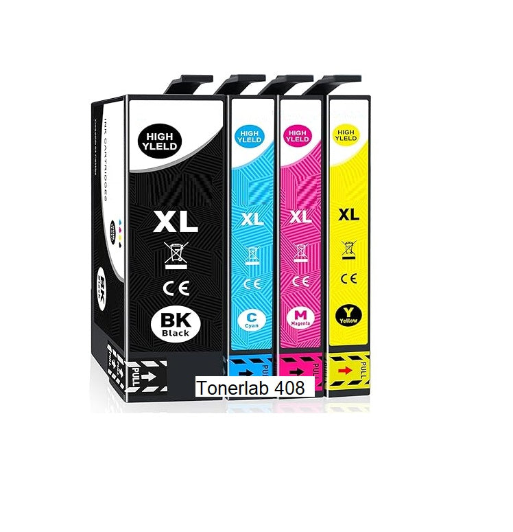 4 cartucce compatibili con Epson 408 XL|Epson Workforce Pro WF C 4310 4810