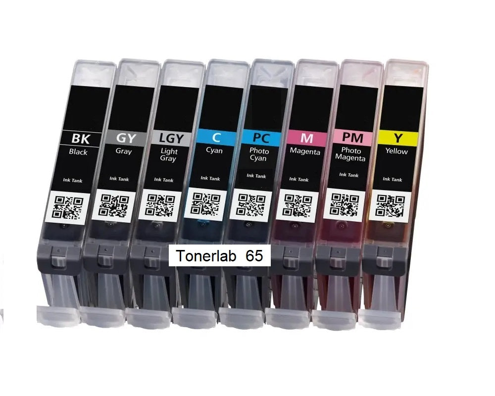 8 cartucce compatibili con Canon CLI 65| Canon Pixma Pro 200