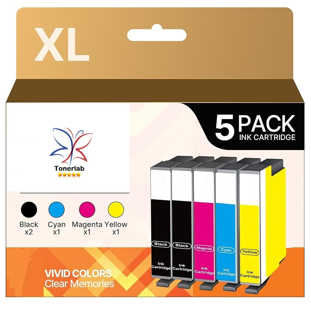 5 cartucce compatibili con Canon 580-581 XL|Canon Pixma TR 7550/8550 TS 705/6150/6250/8150/8250/9150
