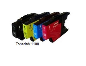 4 cartucce compatibili con Brother LC 1100 XL|Brother DCP J 515/715/790/990 MFC J 5490/5890/6690/6890