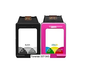 2 cartucce compatibili con Hp 337-343|Hp PSC 2510 Deskjet 6840/6620 Officejet 7310/7410 Photosmart C 3180