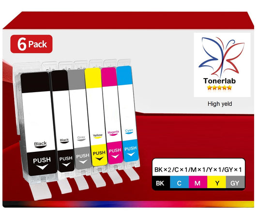6 cartucce compatibili con Canon 530-531 XL|Canon Pixma TS 8750/8751