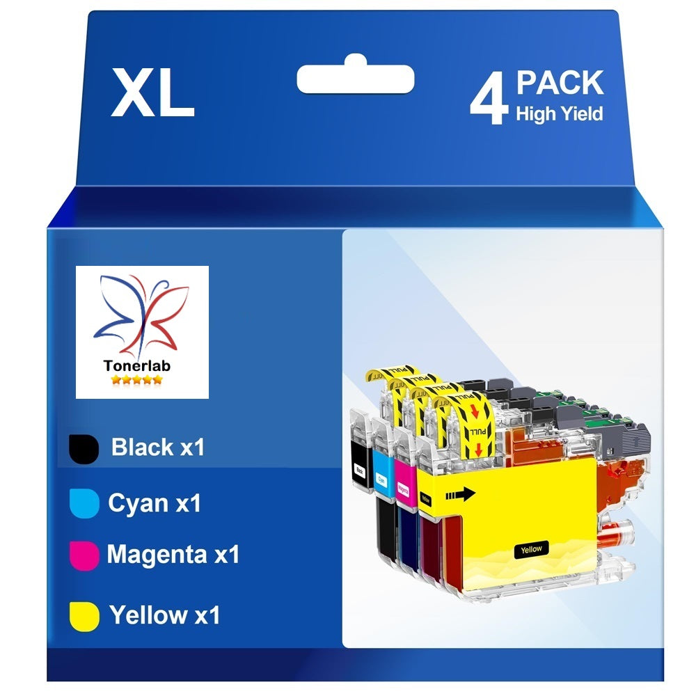 4 cartucce compatibili con Brother LC 1100 XL|Brother DCP J 515/715/790/990 MFC J 5490/5890/6690/6890