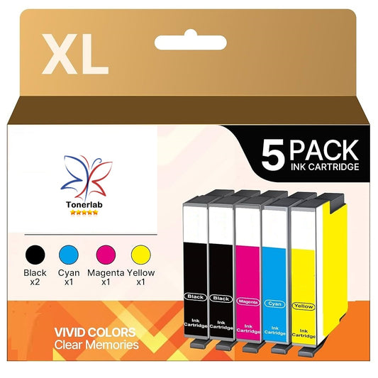 5 cartucce compatibili con Canon 580-581 XL|Canon Pixma TR 7550/8550 TS 705/6150/6250/8150/8250/9150